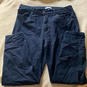 Black skinny fit high rise butt lifting jeans